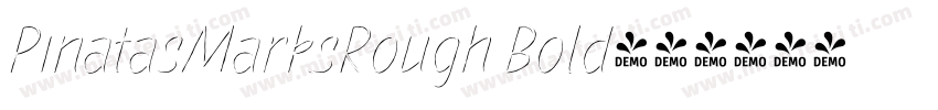 PinatasMarksRough Bold字体转换